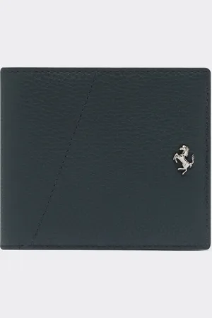 FERRARI Portefeuille Horizontal En Cuir Foulonné - Male Portefeuilles Os