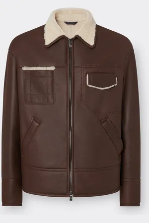 FERRARI Veste Bombardier En Shearling - Male Vestes Et Vêtements D’extérieur 46