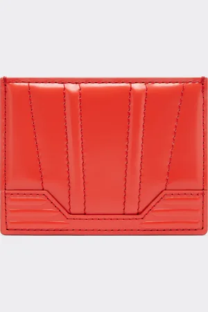 FERRARI Porte-cartes Gt En Cuir Brossé Avec Motif De Livrée - Portefeuilles Os