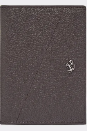 FERRARI Porte-passeport En Cuir Grainé - Portefeuilles Os