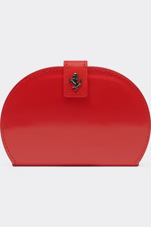 FERRARI Porte-cartes Pliant En Cuir Brossé Brillant - Cadeaux Lifestyle Os