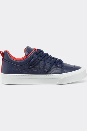 FERRARI Chaussure En Cuir Grainé - Male Sneakers 40
