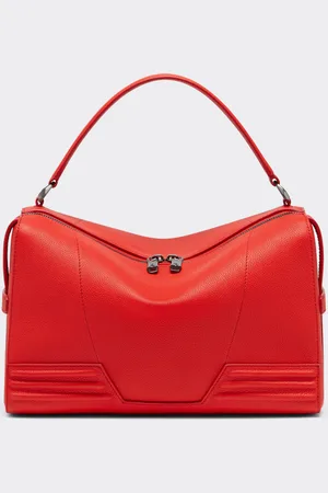 FERRARI Mini Sac À Bandoulière Gt En Cuir Martelé Souple - Os