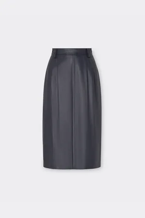 FERRARI Jupe Midi En Cuir Nappa - Female Jupes 38