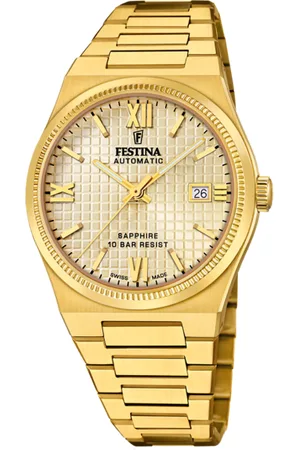 Festina Montre Homme Swiss Made Rivé F20032/2 Champagne