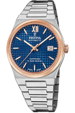 Festina Montre Homme Swiss Made Rivé F20030/2 Bleu