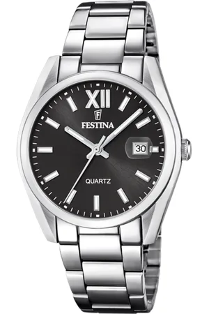 Festina Montre Acier Classique F20683/6 Noir Bracelet En Acier Inoxydable Homme