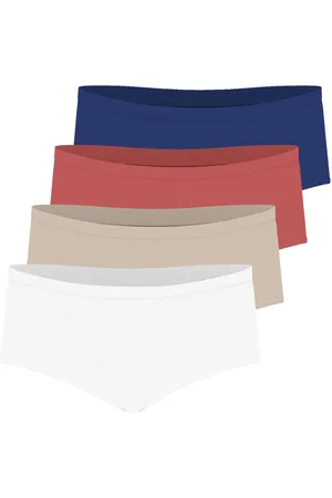 ATHENA Lot de 4 boxers femme Ecopack Basic en coton
