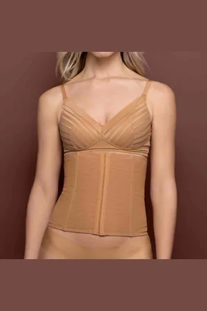 Bye Bra Ceinture gainante Marron Powermesh Shapewear
