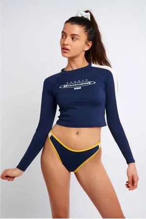 Banana Moon Haut de maillot de bain crop top manches longues
