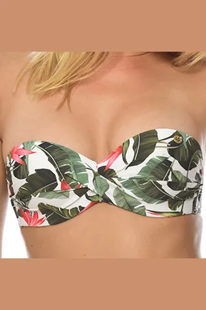 Banana Moon Haut de Maillot de Bain bandeau kaki