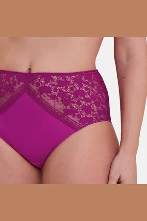 Sans Complexe Culotte en microfibre à dentelle florale