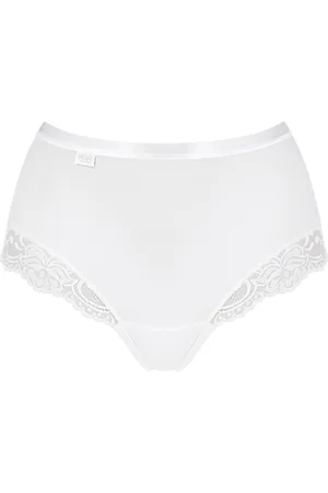 Sloggi Lot de 4 culottes classiques Romance Blanches en coton