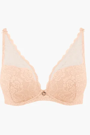 Aubade Soutien-gorge plongeant foulard armatures ROSESSENCE - Nude