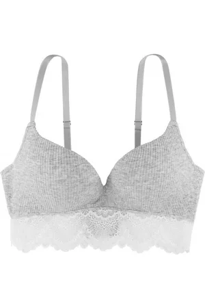 Dorina Soutien-gorge triangle sans armatures - Gris en coton