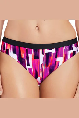 Fantasie Slip de bain mi-couvrant Imprimé - Fuchsia