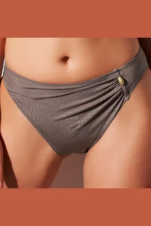 Fantasie Slip de bain classique drapé - Marron