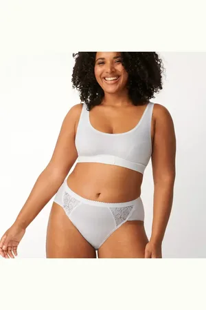 Sloggi Culotte classique blanche Chic Midi WHITE en coton