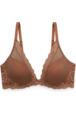 Natori Soutien-gorge plongeant armatures - Marron Foncé