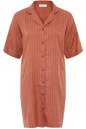 Femilet Haut de pyjama - Chemise Longue à manches courtes - - ANNA en viscose