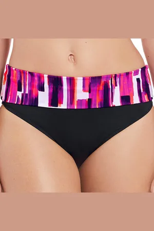 Fantasie Slip de bain taille ajustable Imprimé - Fuchsia