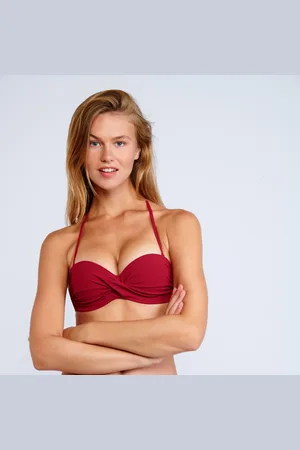 Banana Moon Haut de maillot de bain bandeau - Bordeaux