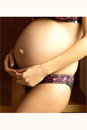 Cache Coeur Culotte de grossesse taille basse - Cache C?ur Lingerie Multicolore