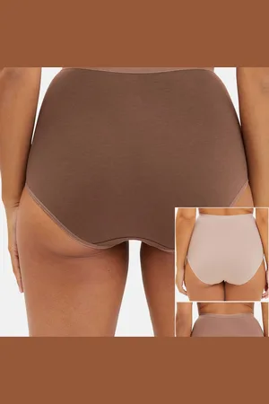 Sans Complexe Lot de 3 culottes taille haute en coton biologique