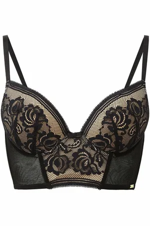Gossard Bralette décolleté plongeant armatures ENCORE Black Nude