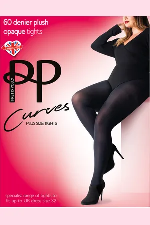 Pretty Polly Collant opaque 60D CURVES en nylon