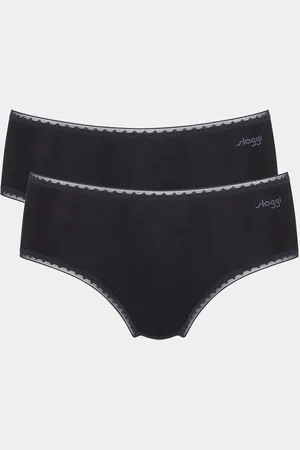 Sloggi Lot de 2 slips midi GO Midi C2P BLACK en coton