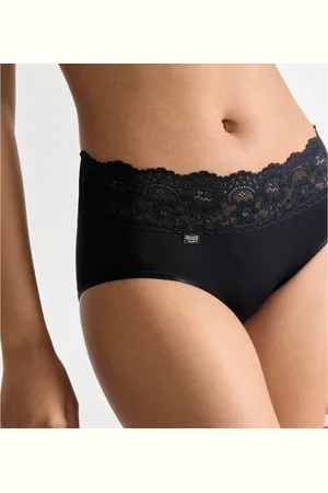 Sloggi Culotte classique noire en coton