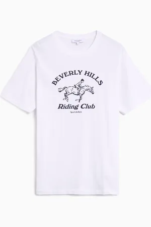 Sporty & Rich T-Shirt Regular BH Riding Club pour femme
