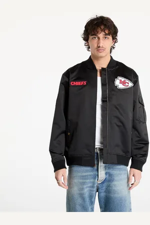 Mitchell & Ness Veste NFL Team Leader Satin Vintage Logo Chiefs Bomber XXL