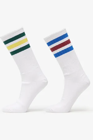 adidas Adidas 3 Stripes Ribbed Crew Socks 2-Pack / Multicolor L