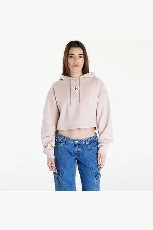 Calvin Klein Sweatshirt Jeans Woven Label Hoodie L