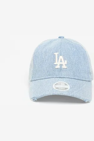 New Era Los Angeles Dodgers 9TWENTY Acid Denim Adjustable Cap / White Universal