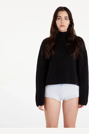 Calvin Klein Pull Jeans Chunky Loose High Neck Sweater L