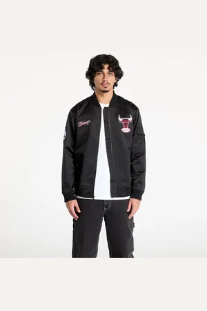 Mitchell & Ness Veste NBA Team Leader Satin Vintage Logo Bulls Bomber M