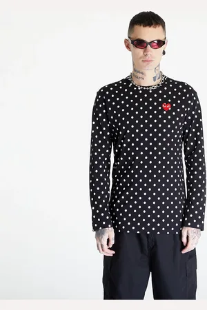 Comme des Garçons T-shirt Heart Logo Long Sleeve Tee UNISEX L