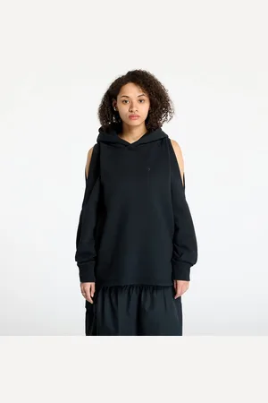 Converse Sweatshirt Loose-Fit Shoulder Cut-Out Fleece Hoodie L