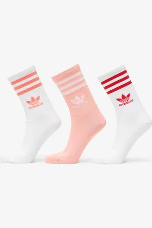 adidas Adidas 3 Stripes Crew Sock 3-Pack / Glow Pink/ L