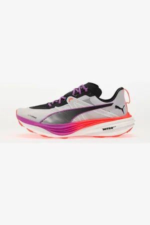 PUMA Baskets Deviate Nitro Elite Trail White-Glow Red-Magenta EUR 43