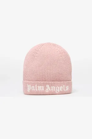 Palm Angels Logo Knit Beanie / White I