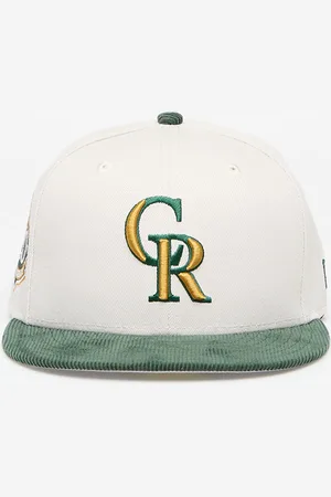 New Era Colorado Rockies MLB Contrast Cord 59FIFTY Cap / Dark Green 7 1/2