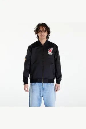 Mitchell & Ness Veste NBA Lightweight Satin Bomber Vintage Logo Heat L