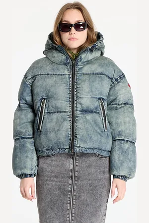 Diesel Veste W-Aves Cropped Puffer Jacket 38