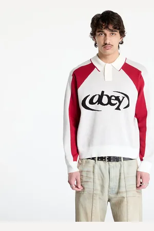 Obey Pull OBEY Soccer Polo Sweater L