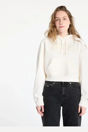 Tommy Hilfiger Sweatshirt Tommy Jeans Boxy Crop Varsity Hoodie L