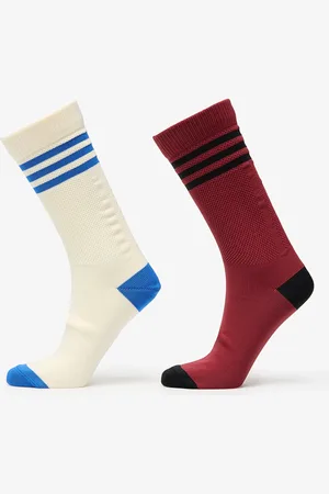 adidas Adidas 3 Stripes Textured Crew Socks 2-Pack / Preloved Ruby L